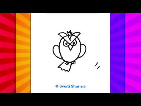 Anger Management through Art: 2-Minute Angry Owl Drawing  #SEL #PositiveOutlets