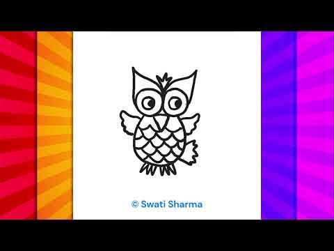 CCSS Aligned How to Draw a Wise Owl - Fun Fall Art Lesson for Classroom Teaching in Grade 3 