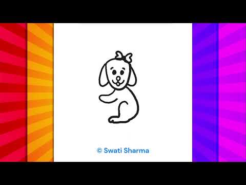 Learn to Draw a Cute Dog - Elementary School National Pet  Month Activity,
