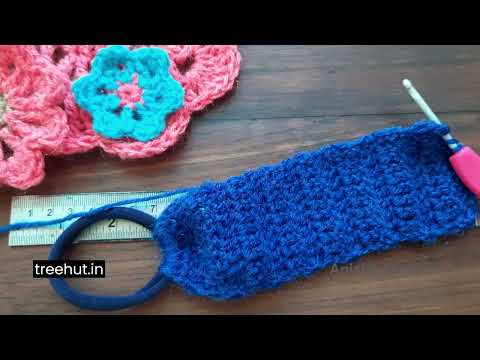 Learn to make a Crochet Hair Band! Christmas Gift and Profitable Craft for selling #crochetbusiness