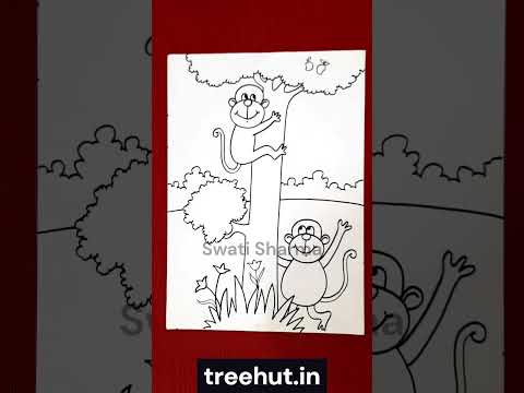 Monkey Drawing Ideas | Elementary Art Ideas #drawing #elementaryschoolart #art #commoncore #ccss