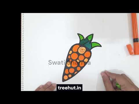 Pattern Art Carrot Coloring: Creative and Relaxing Activity