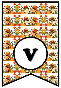 Happy Vegan Thanksgiving, Bulletin Board Sayings Pennant Letters, Banner Quote