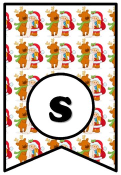 Santa Claus Is Coming To Town, Christmas, Bulletin Board Sayings Pennant Banner