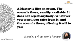 A Master is like an ocean. The ocean is there, readily... Quote by Gurudev Sri Sri Ravi Shankar, Mandala Coloring Page