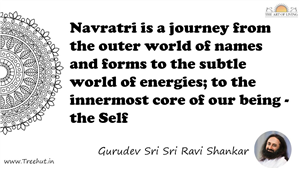 Navratri is a journey from the outer world of names and... Quote by Gurudev Sri Sri Ravi Shankar, Mandala Coloring Page