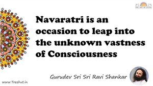 Navaratri is an occasion to leap into the unknown vastness... Quote by Gurudev Sri Sri Ravi Shankar, Mandala Coloring Page