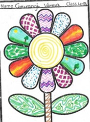 Colourful Pattern Art Flower