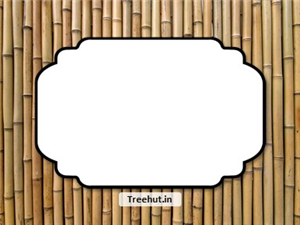 Bamboo Free Printable Labels, 3x4 inch Name Tag 