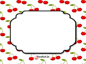 Cherry Free Printable Labels, 3x4 inch Name Tag 