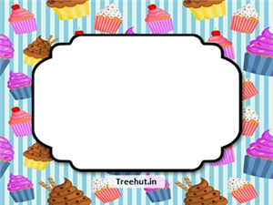 Cupcakes Free Printable Labels, 3x4 inch Name Tag 