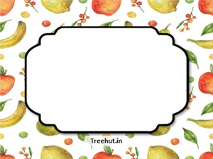 Fall Fruits Free Printable Labels, 3x4 inch Name Tag 