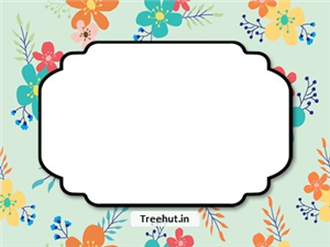 Flowers Free Printable Labels, 3x4 inch Name Tag 