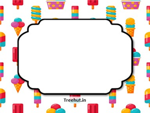 Ice Cream Free Printable Labels, 3x4 inch Name Tag 
