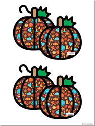 Thanksgiving Pumpkin Craft Paper Decorations, 51 Free Cutouts Autumn Classroom Decor