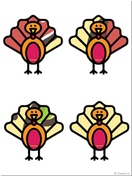 Free 51 DIY Thanksgiving Turkey Cutouts Craft Paper Decorations for the classroom