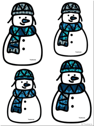 Free 51 Snowman Winter Bulletin Board Accents, DIY Christmas Crafts Classroom Decor Ideas