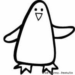 Penguin Coloring Page