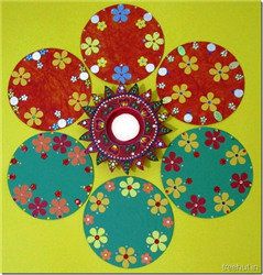 Easy CD Rangoli Designs for Diwali