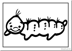 Cute Caterpillar Coloring Pages