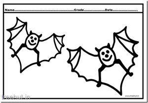 Bat Colouring Pages