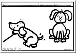 Cute Dog and Puppy Coloring Pages